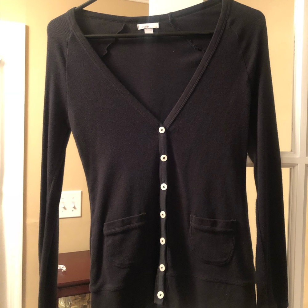 Black Old Navy cardigan, size small